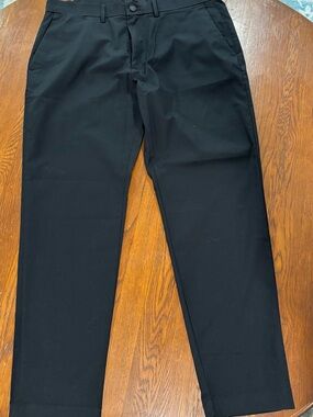 Banana Republic Black Straight-Leg Chinos